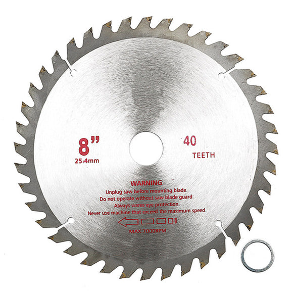 200mmx25.4mm 40 Teeth Carbide Tip Saw Blade Woodworking Cutter