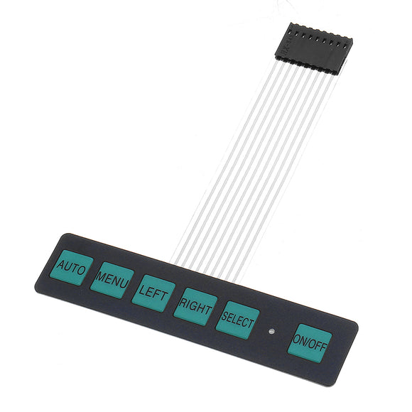 50pcs Display Membrane Switch Matrix Keyboard Button Control Panel 6 Button with Light