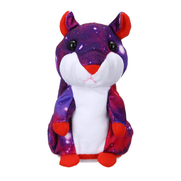 Lovely Stuffed Talking Hamster Galaxy Plush Toy Cute Speak Talking Sound Record Hamster