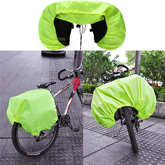 BIKIGHT Waterproof Rain Cover Coat For Cycling Bike Bicycle Motorcycle Rear Seat Carrier Bag Rack Pa