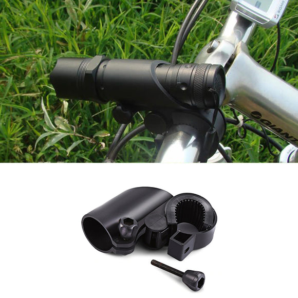 BIKIGHT Bike Bicycle Flashlight Holder Mount Bracket 360 Rotary Cycling Light Clip Adjustable Clamp