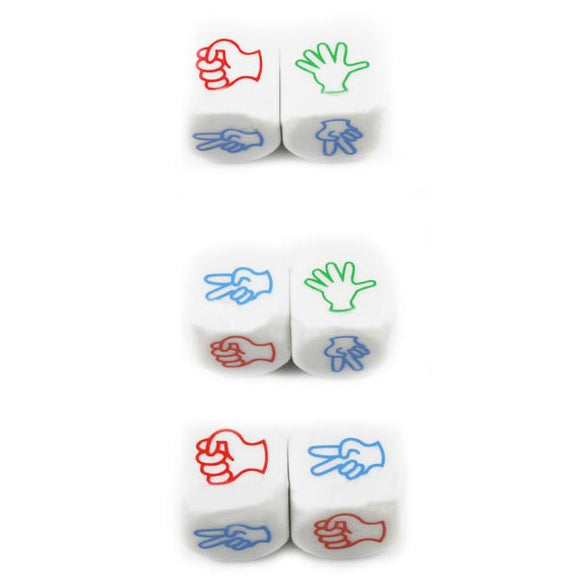 2PCS Finger-guessing Game Dice Rock-Paper-Scissors Game Toys