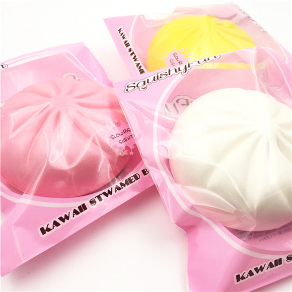 Squishy Fun 13cm Kawaii Steamed  Slow Rising Food Collection Decor Toy