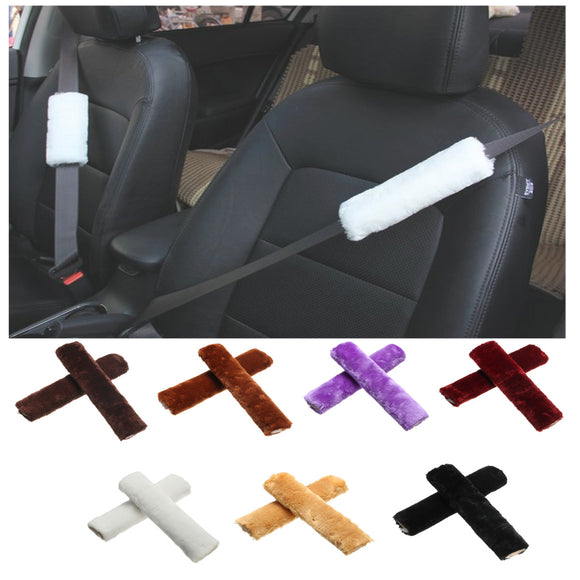 Velour Car Seat Belt Should Pad Winter Guard Cover Protector Seat Belt Cushion Universal