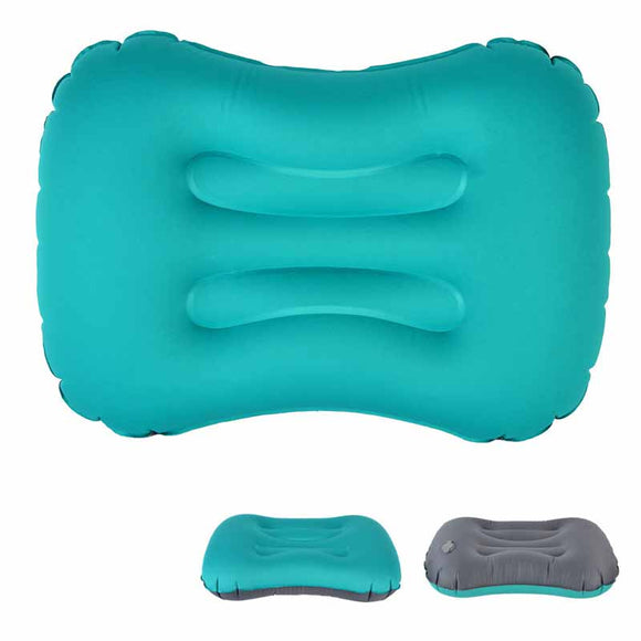 IPRee Outdoor Travel Air Inflatable Pillow Sleep Headrest Neck Massage Folding Cushion