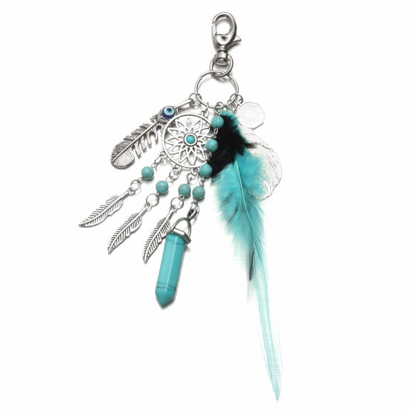 Dream&Catcher Tassel Feather Key Chain Ring Bags Pendant