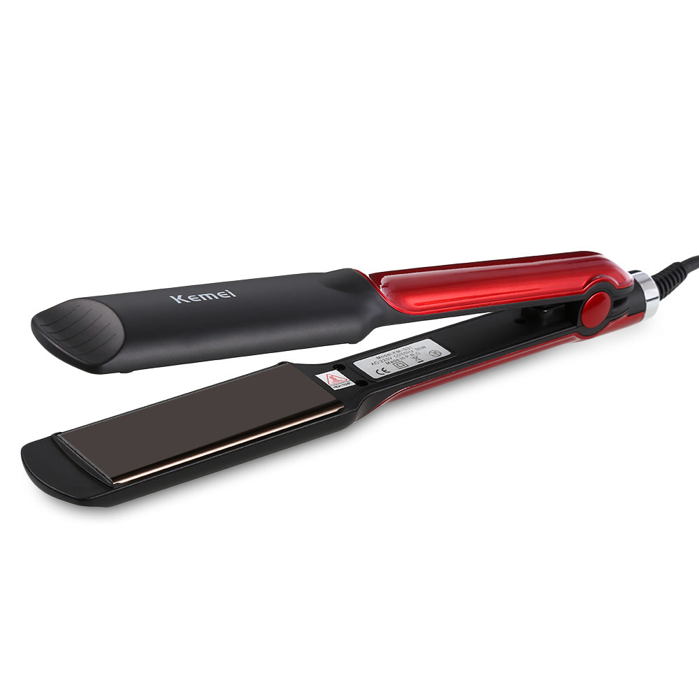 Kemei Wet Dry Ceramic Hair Straightener Electric Straightening