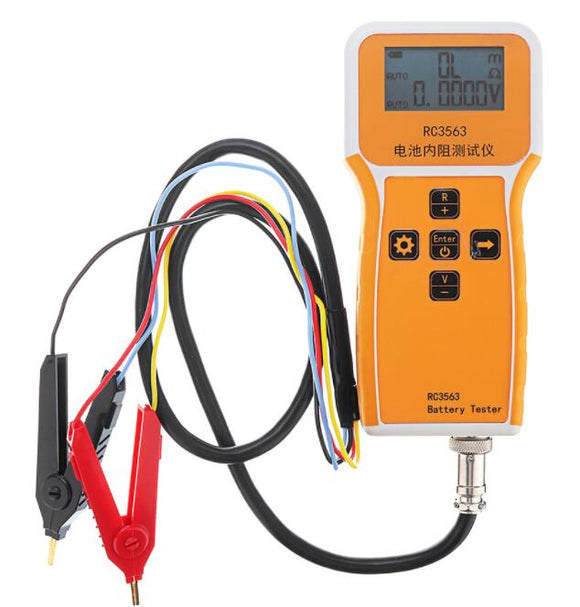 RC3562 Battery Internal Resistance Tester Battery Internal Resistance Tester Lithium Nickel Chromium Lead Acid Battery Test with Test Clips