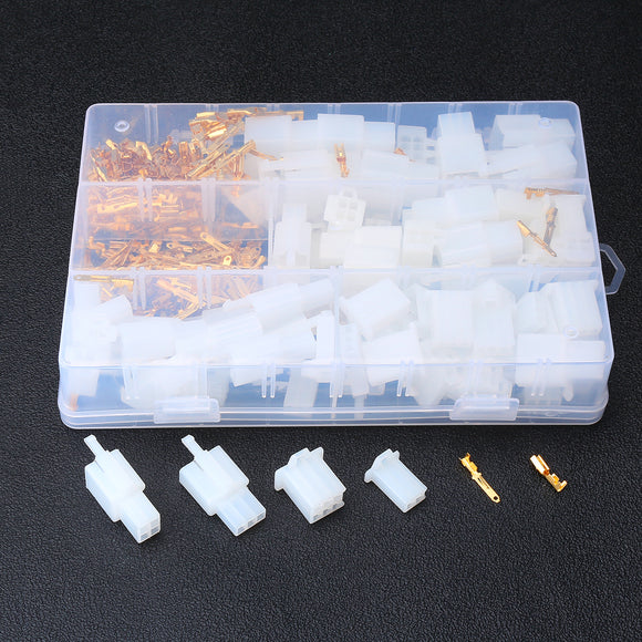 380Pcs 40 Set Auto Electrical Terminal Practical 2.8 mm 2/3/4/6 Pin Way Cable Wire Connectors Terminals