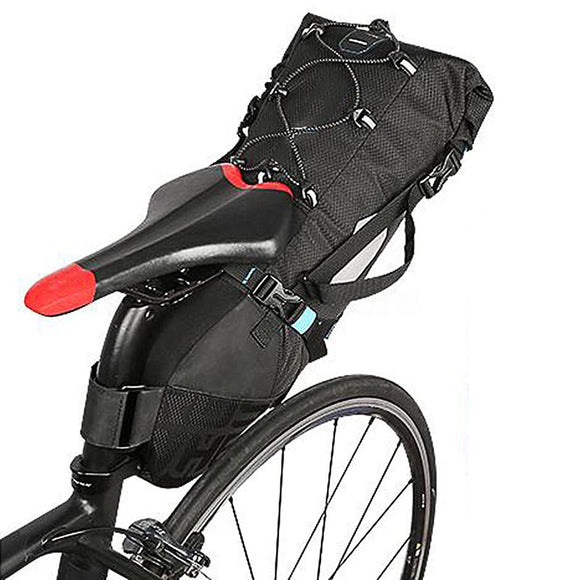 ROSWHEEL 10L Bike Tail Bag Cycling Waterproof Phone Frame Bag Bicycle Pannier Tail Saddle Seat Bag