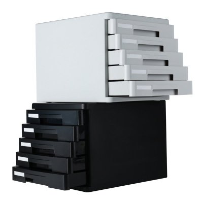 Deli 9773 File Cabinet Five-Storey File Cabinet Lock Plastic Desktop File Cabinet File Cabinet Drawer Cabinet Data Cabinet