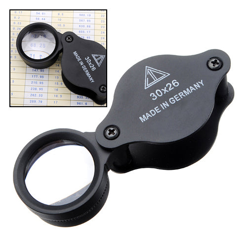 New Quality German 30x 26mm Jewelers Loupe Magnifying Glass