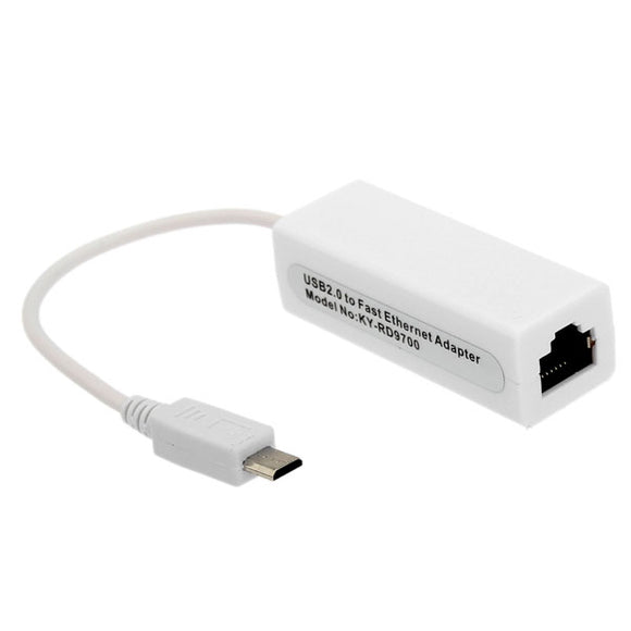 Micro Port USB 2.0 to fast Ethernet Network Adapter