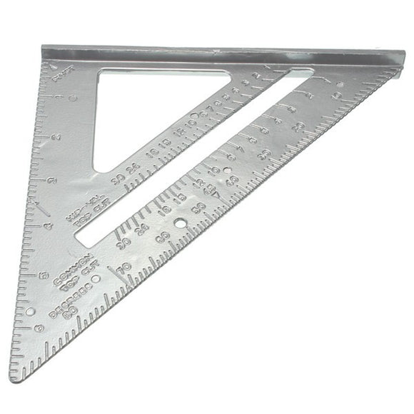 Aluminum Alloy Speed Square Combination Triangle Metric Ruler Carpenter's Protractor Miter Framing