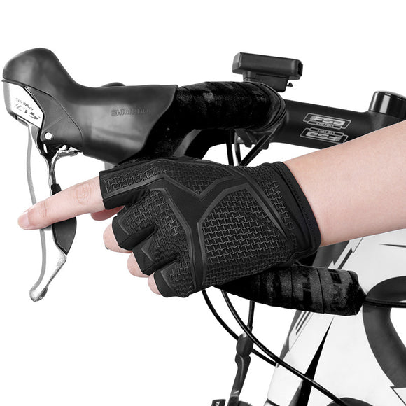 WHEEL UP S193-1 Half Finger Glove Waterproof Cycling Climbing Fitness Anti-skid Gloves
