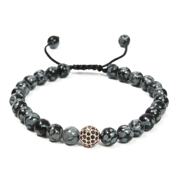 Beads Men Women Bracelet Stone Adjustable Elastic Bangle Chain
