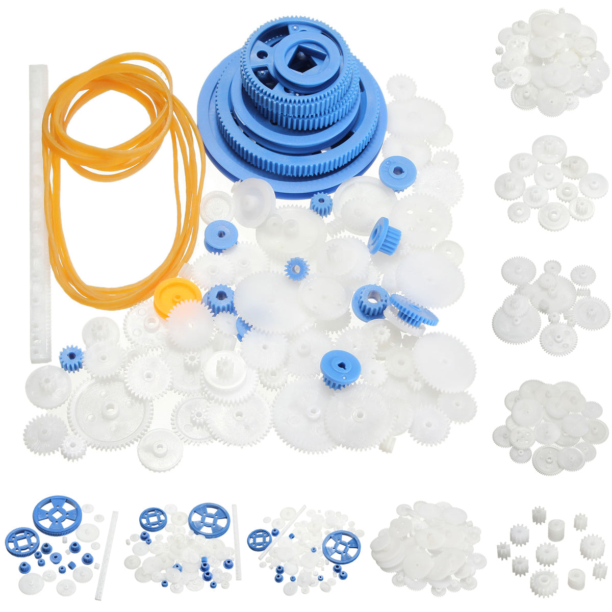 Gear Box Toy Car Playmobile Gear Rack Pulley Belt Worm Gear Single Dou