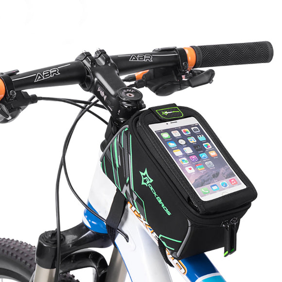 ROCKBROS 016-5 Touch Screen Bike Bag For 6.0'' Phone Waterproof Cycling MTB Road Bicycle Tube Bag