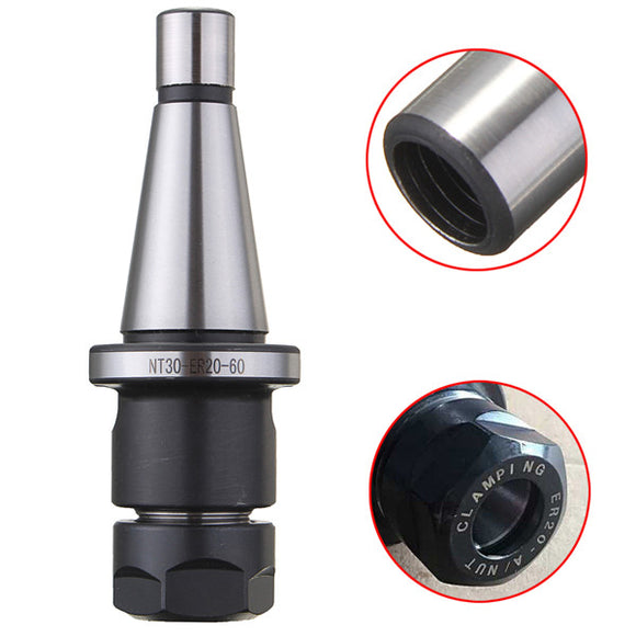 NT30 ER20 M12 Collet Chuck Tool Holder For CNC Milling Lathe Tool