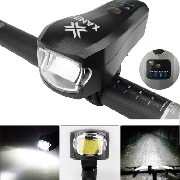 XANES SFL04 750LM T6 LED German Standard Smart Induction Bike Light IPX4 USB Rechargeable Large F