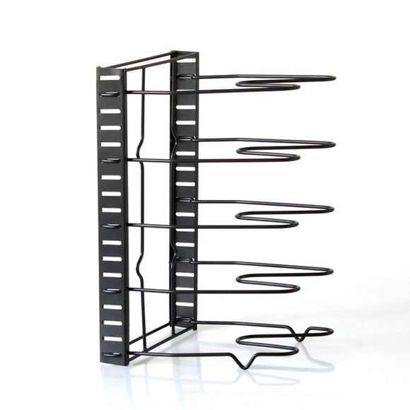 8 Layers Pot Organizer Rack Cabinet Storage Rack Lid Pan Holder Kitchen Countertop