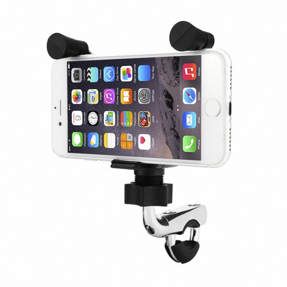 4.5-6 inch Phone Holder USB Charger Motorcycle Bicycle Mount W/ Fuse For iPhone 8 Huawei