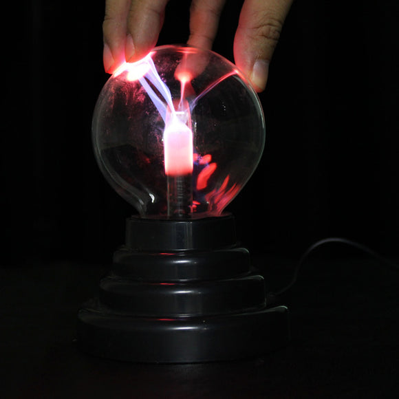 3 Inches USB Plasma Ball Sphere Lightning Light Magic Crystal Lamp Globe Laptop