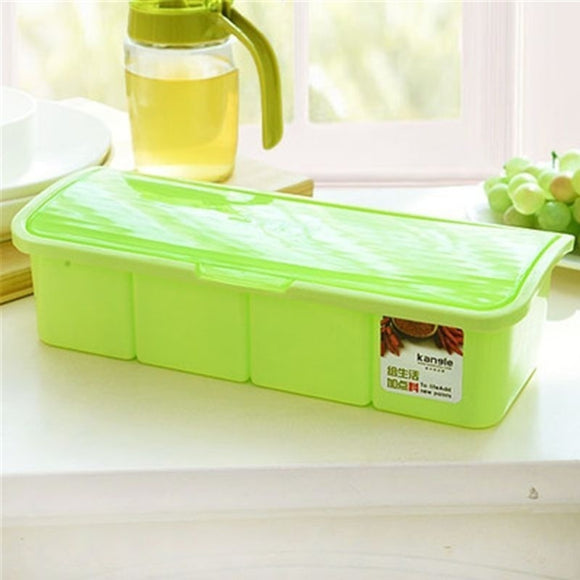 Kitchen Supplies Condiment Plastic Storage Seasoning Box Display