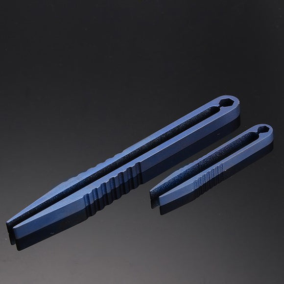AOTDDOR EDC TC4 Titanium Alloy Mini Blue Tweezers Portable Tool 44mm/82mm