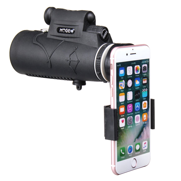 5060 Outdoor Hiking Camping HD Optics Monocular Telescope Bird Watching With Laser Flashlight Phone
