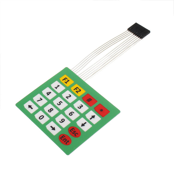 3pcs 4x5 20 Button Display Membrane Switch Matrix Keyboard Button Control Panel with Light