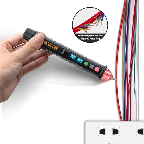 ANENG VD409B Non-contact AC Voltage Detector Tester Meter 12V-1000v Pen Style Electric Indicator LED Outlet Voltage Dectetor