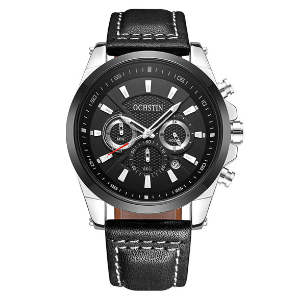 OCHSTIN GQ065 British Gentleman Wind Men Wristwatch Bussiness Style Quartz Watch