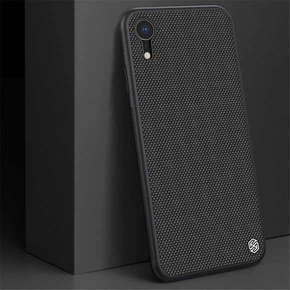 NILLKIN 3D Texture Shockproof Hard PC + Soft TPU Back Cover Protective Case for iPhone XR