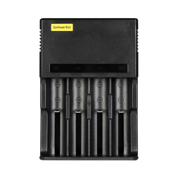 Sunflower Rich 888 LED Indicator Light Rapid Smart Battery Charger For 18650 26650 AA AAA 4Slots US/EU Plug