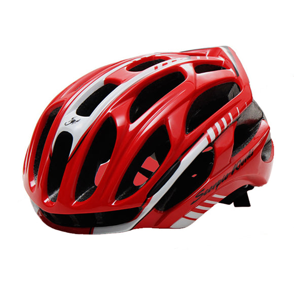 CAIRBULL-03 57-63 cm Ultralight LED Warning Road Bike Cycling Helmet Super Ventilative Helmet