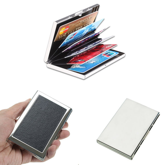Waterproof Protection Aluminum Pocket Wallet Business Credit Card Portable Case