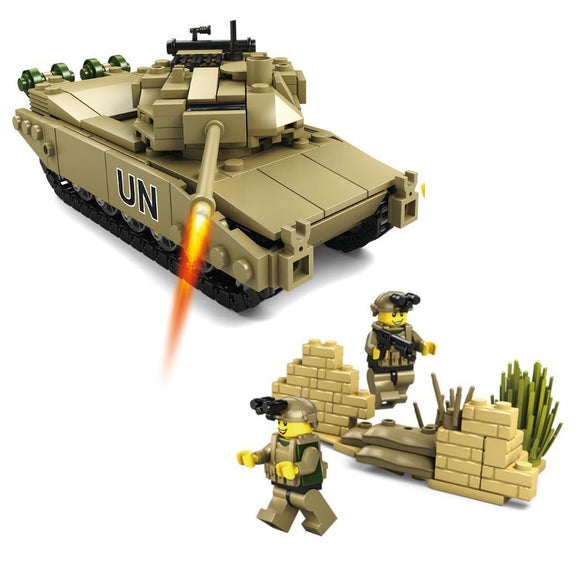 Kazi Tank Team Building Blocks Sets Toys Educational Gift Fidget Toys #84043+84044 580 Push Pcs