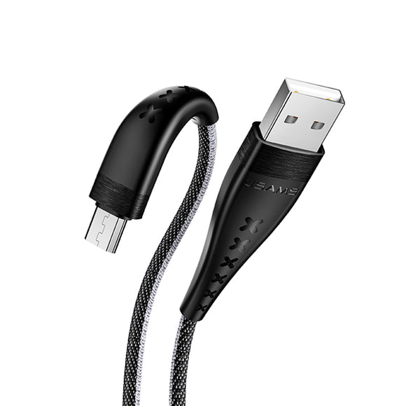 USAMS U11 Micro USB Braided Fast Charging Data Cable 1.2M For Samsung S7 S6 Xiaomi Redmi Note 5