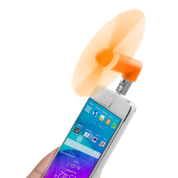 HAWEEL 3.5 inch 2 Ports Portable USB/Micro USB OTG Fan for Samsung Galaxy S7 Xiaomi Huawei