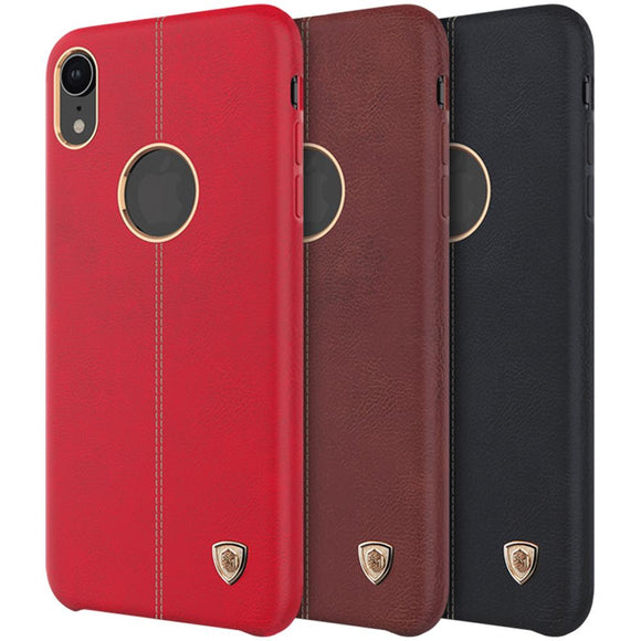 NILLKIN PU Leather Shockproof Hard PC Back Cover Protective Case for iPhone XR