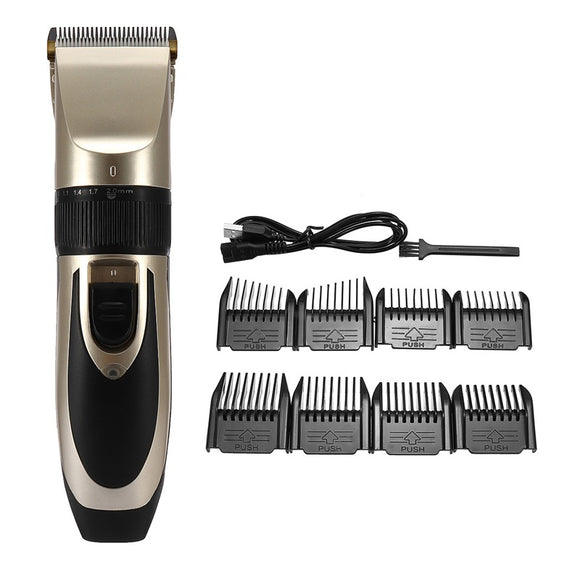 Rechargeable Hair Trimmer Electric Cordless Clipper Shaver Men Children Home Salon Use Tool