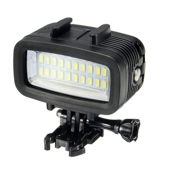 40m Under Water Waterproof High Power Dimmable LED Video POV Flash Fill Light for SJCAM XIAOMI Gopro