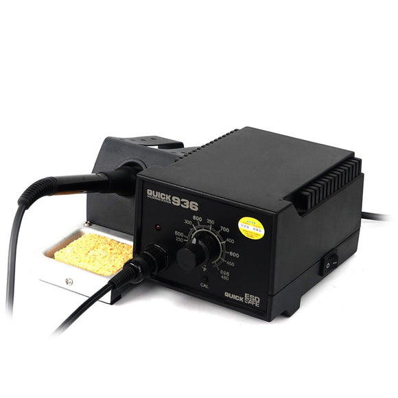 QUICK 936 110V/220V Soldering Rework Station Constant Temperature Anti-Static 60w Soldering Iron ESD Safe Welding Station