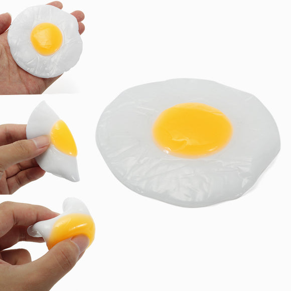 Squishy Sunny Side Up Egg Squeeze Stretch Prank Gift Fun Decor Toy