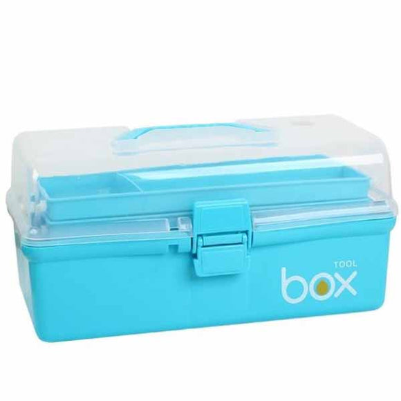 Three-layer Plastic Portable Art Tool Box Large Painting Box