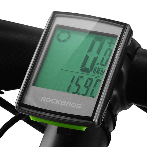 ROCKBROS BC18 2.2in Wireless Bike Bicycle Computer Waterproof LCD Cycling Speedometer Odometer