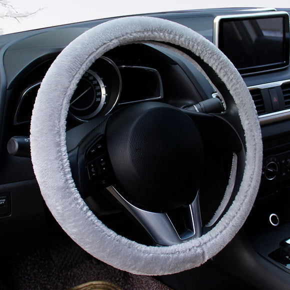 Winter Plush Car Steering Wheel Cover Car Accessories Four Seasons GM Grip