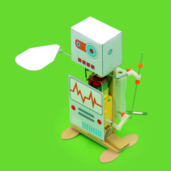 DIY Electric Fans Robot DIY Educational Robot Toy Assembled Toy For Kids Children