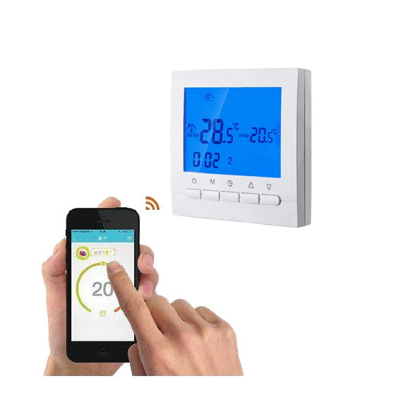 Wifi Thermostat for Electric Heating Controlled for IOS and Android Smart Phone Programmable WIF